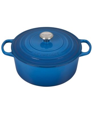 Signature Enameled Cast Iron 7.25-Quart Round Dutch Oven