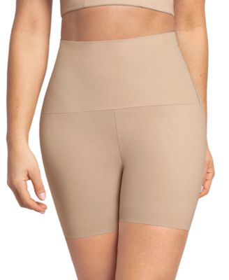 white shapewear shorts