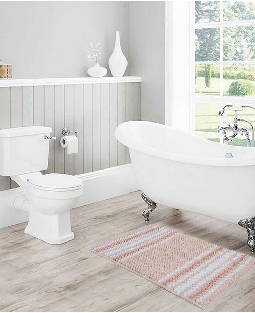 Olivia Gray Irvine Striped Ombre Chenille 17 X 24 Bath Rug Reviews Bath Rugs Bath Mats Bed Bath Macy S