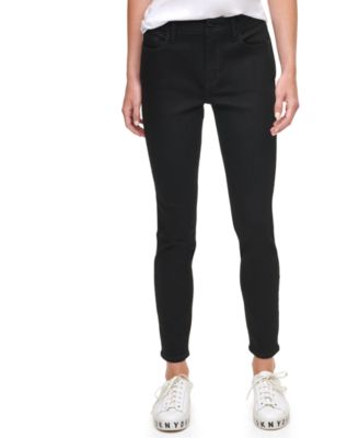 DKNY Women's Varick Mid Rise Skinny Jeans - Dark Wash Denim, Size 28