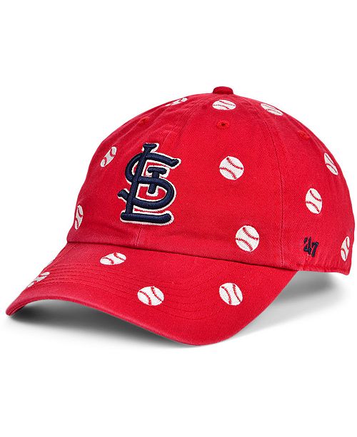 47 Brand Women S St Louis Cardinals Confetti Adjustable Cap Reviews Sports Fan Shop By Lids Men Macy S