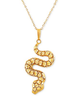EFFY Snake 18 Pendant Necklace in 14k Gold
