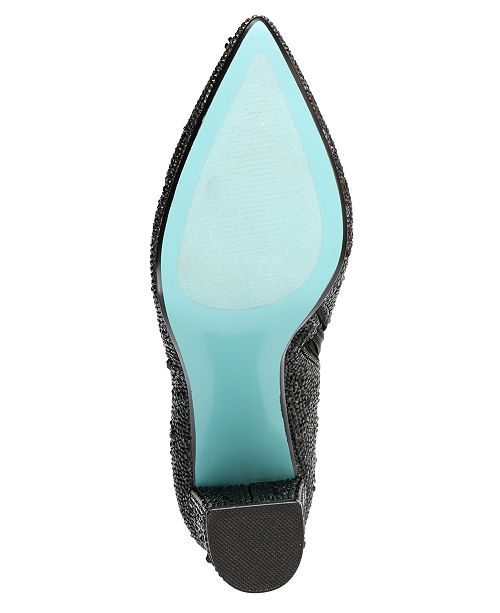 blue by betsey johnson cady evening booties