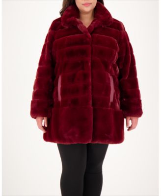Jones New York - Plus Size Faux-Fur Coat