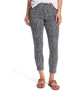image of Sanctuary Mid-Rise Printed Skinny Ankle Jeans