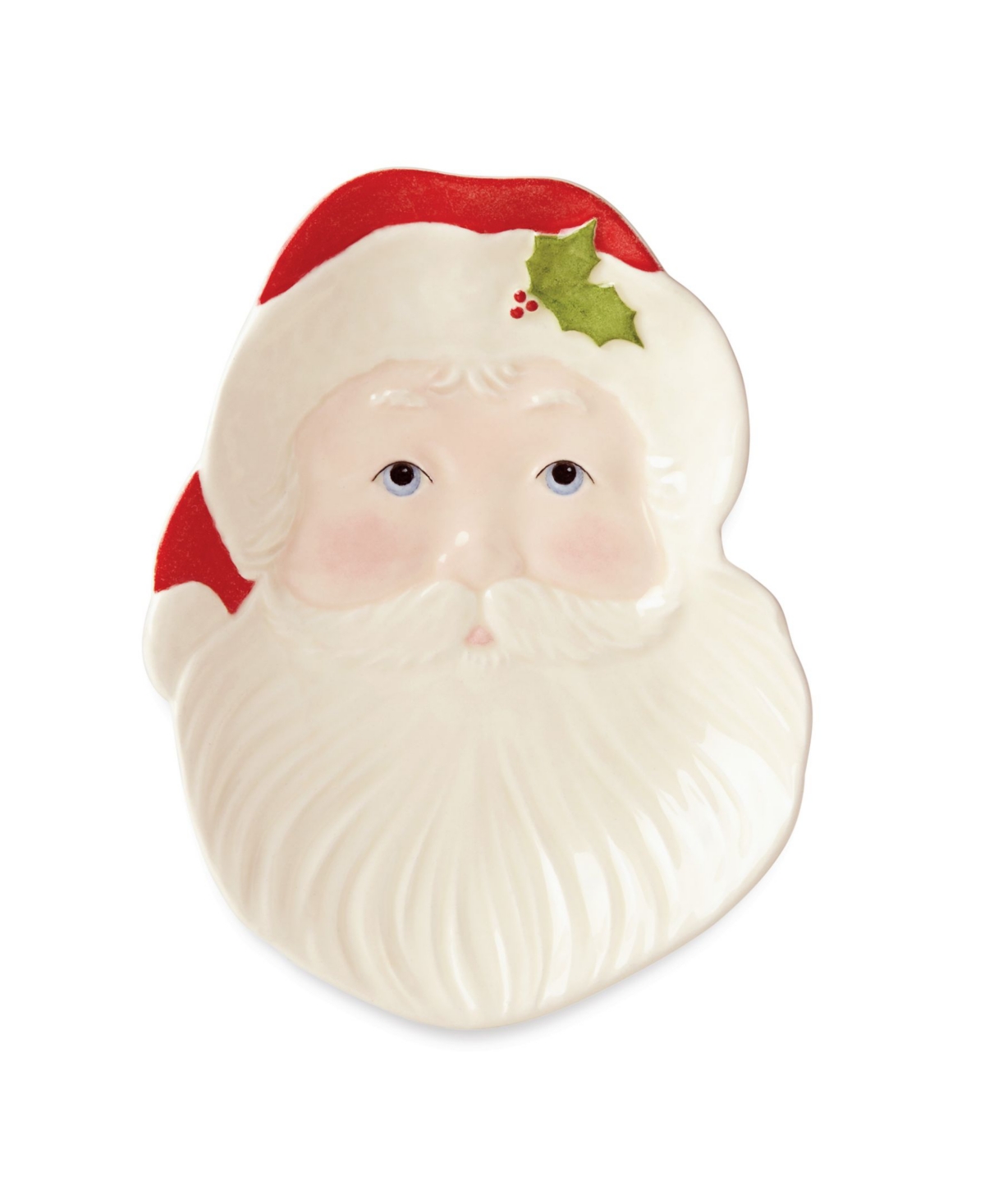 Lenox Hosting The Holidays Santa Spoon Rest In Red  Green And Ivory