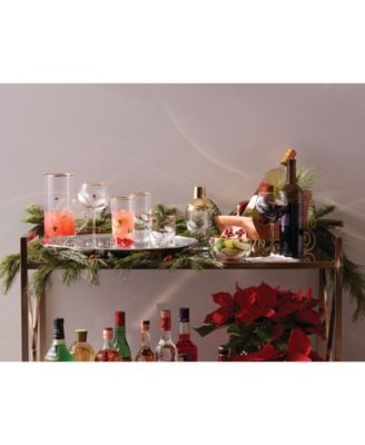 Holiday Gold Highball Glasses, Set of 4