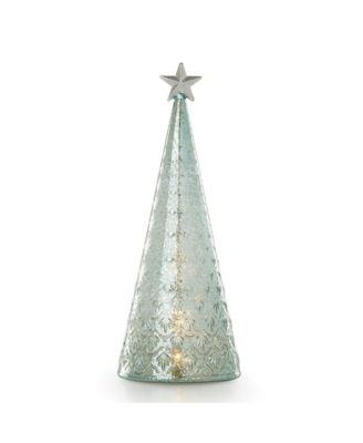 Lenox - Wintery Woods Lit Mercury Glass Holly Tree
