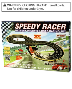 UPC 672197602307 Golden Bright Kids Toy Speed Racer Battery Operated Road Racing Set upcitemdb