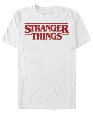 Stranger Things Men's Solid Logo Left Chest Short Sleeve T-Shirt