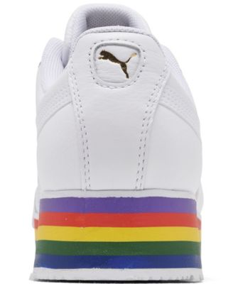 Puma Women's Roma Amor Rainbow Platform Casual Sneakers from