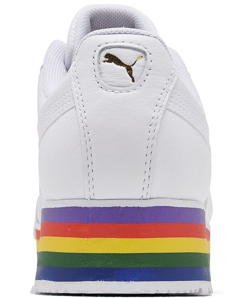 Puma Women's Roma Amor Rainbow Platform Casual Sneakers from Finish