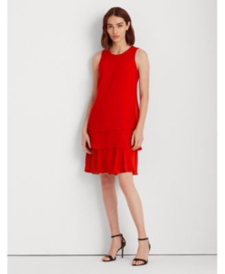 lauren ralph lauren georgette shift dress