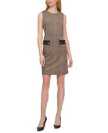 Houndstooth A-line Dress