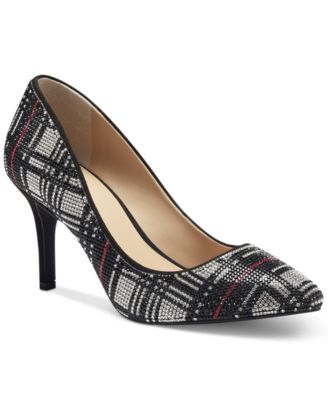 macys plaid heels