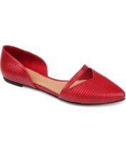 Macys discount red flats