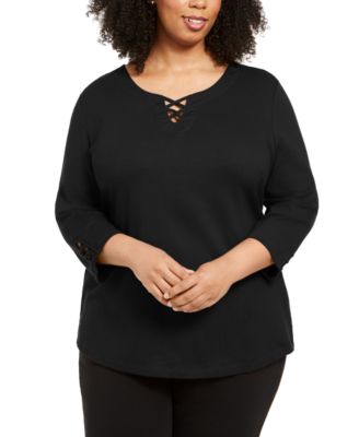 macys plus size tops on sale