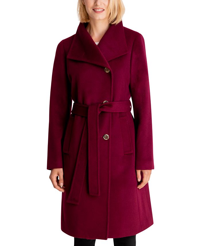 Michael Kors Asymmetrical Belted Coat, Created for Macy's & Reviews - Coats  & Jackets - Women - Macy's