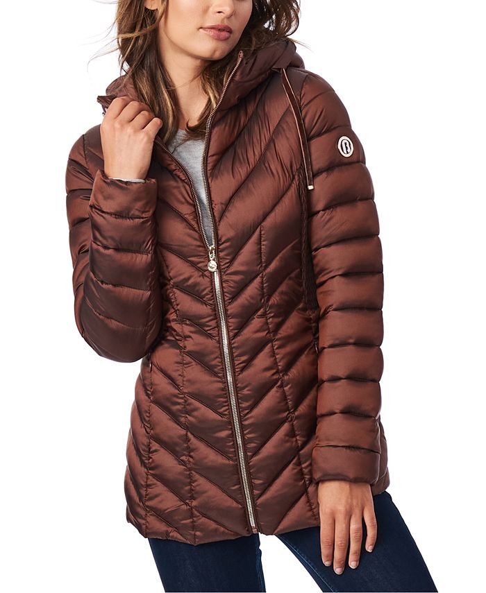 Bernardo Hooded Quilted Packable Puffer Coat Macy's