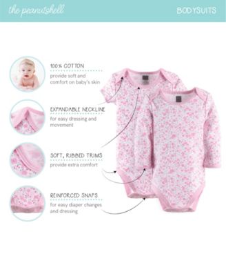 Baby Girls Newborn Layette Gift Set for Girls, Shower Gift Essentials, Pink, White