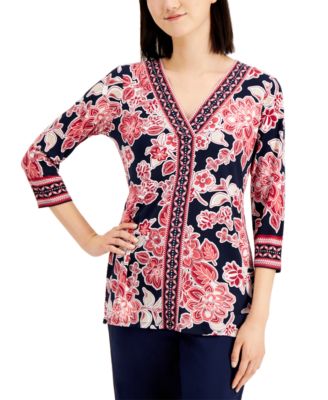 macy's plus size tops jm collection