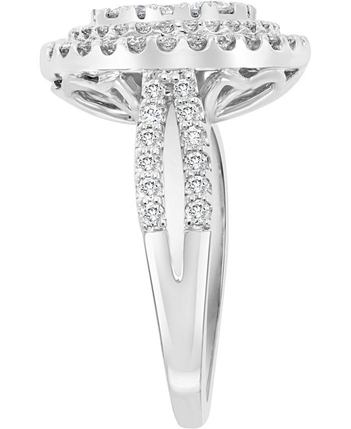 EFFY Collection EFFY® Diamond Halo Cluster Engagement Ring (1-7/8 ct. t ...