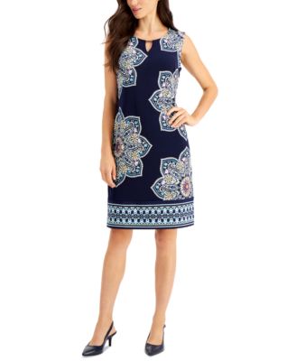 JM Collection Petite Printed Sheath Dress Created for Macy s Macy s