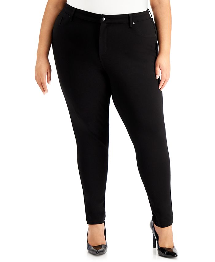 Calvin Klein Plus Size Mid Rise Ponte Pants Macy's