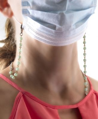 Chain and Bead Mask Holder