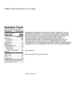 Holiday Decorated Milk Mint Box of Chocolates, 25 Piece