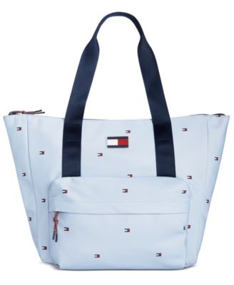 tommy hilfiger blue tote bag