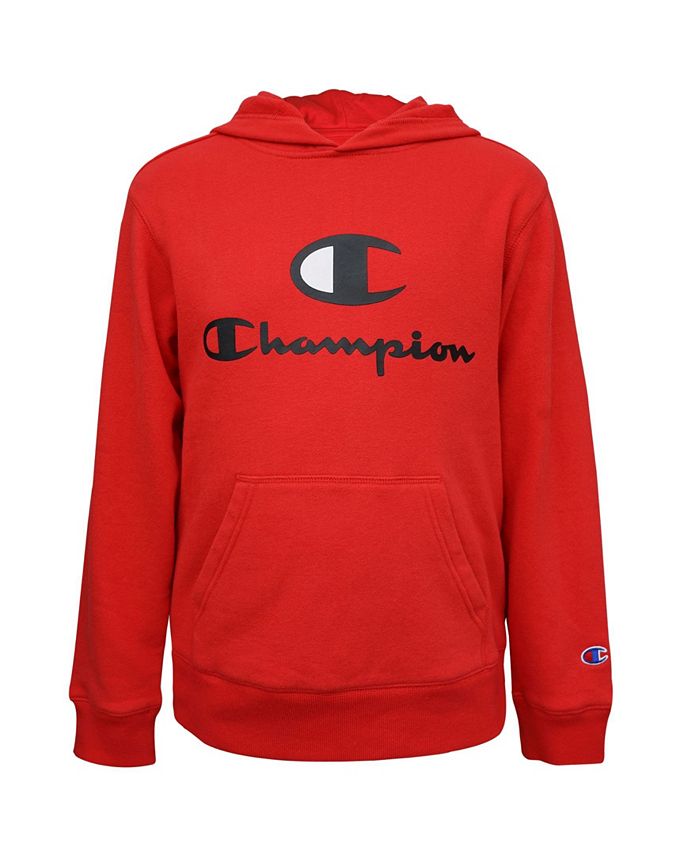 champion script black hoodie