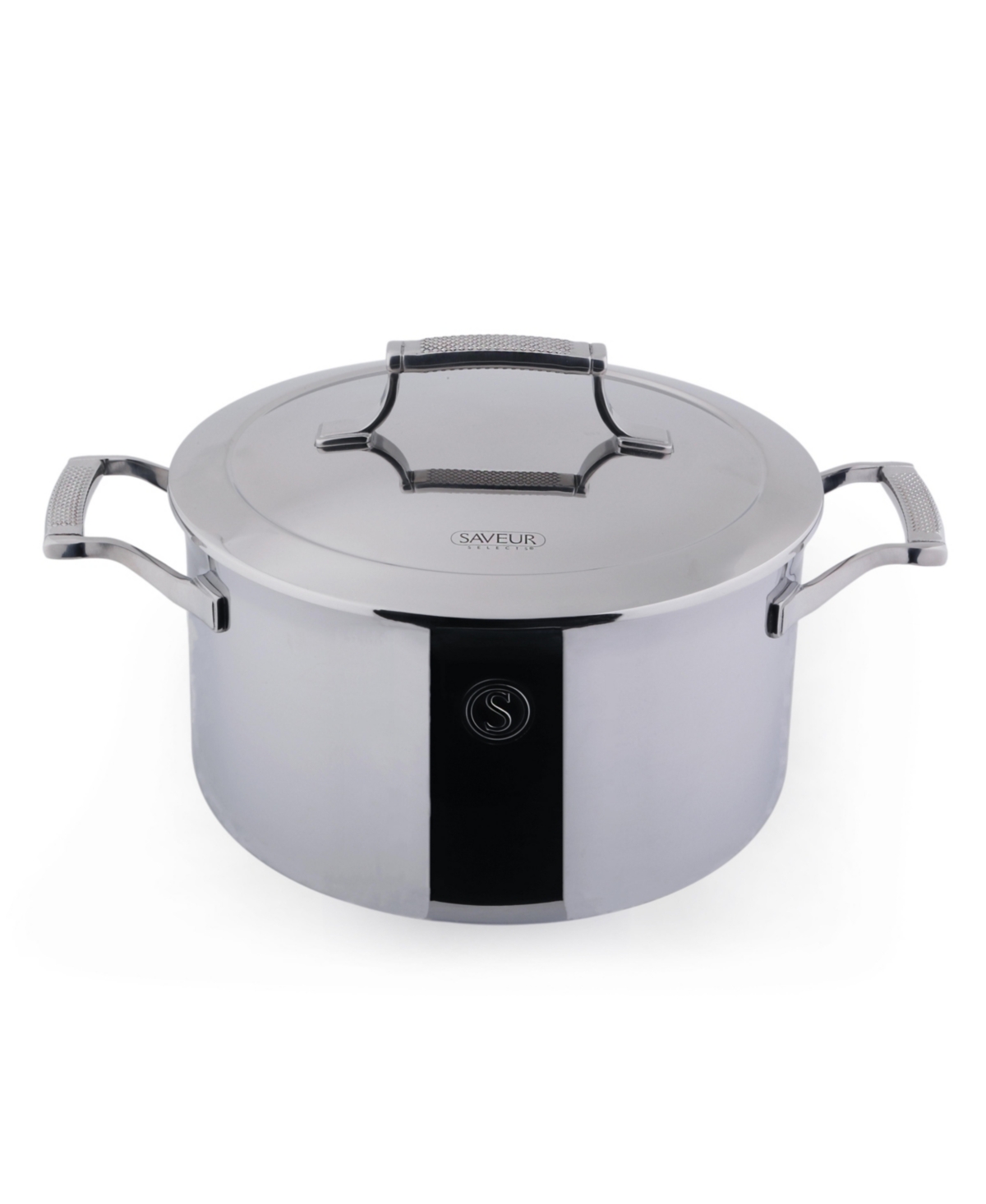 Saveur Selects Voyage Series Tri-ply Stainless Steel 6-qt. Stockpot In Silver
