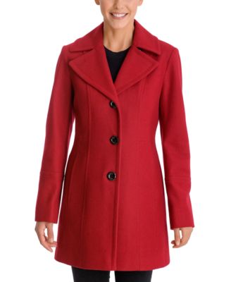 anne klein single breasted peacoat