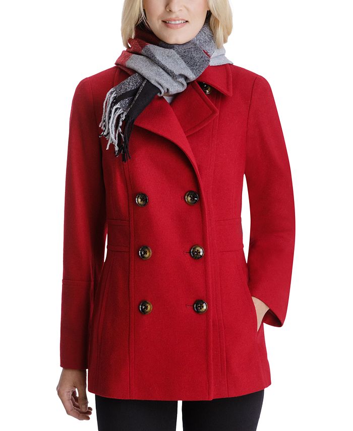 macys petite peacoat
