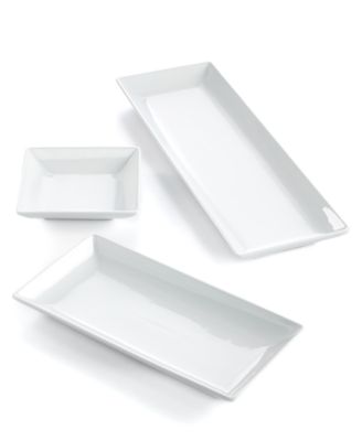 Whiteware Nested Serving Trays, Set of 3, Created for Macy's