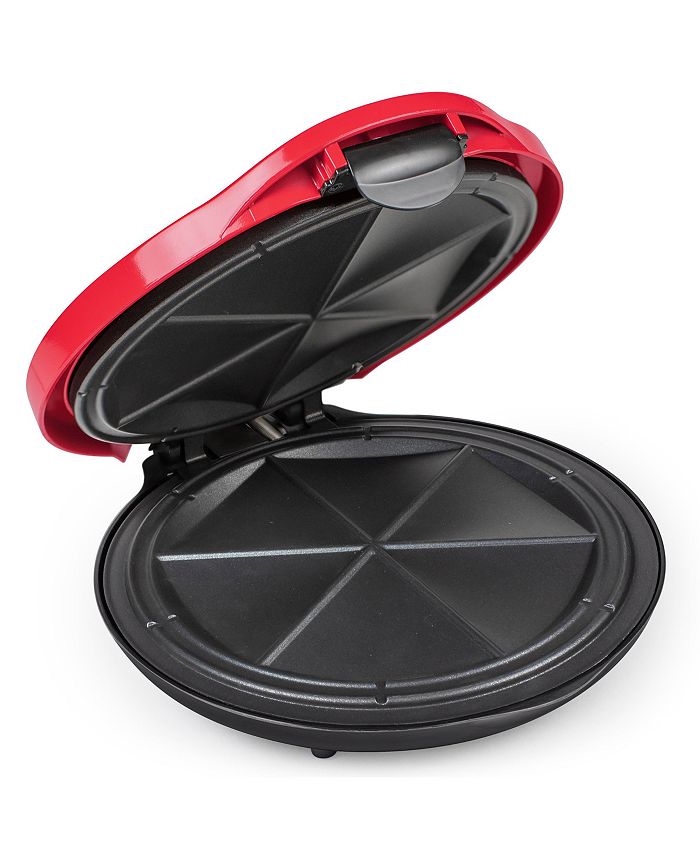 Nostalgia Taco Tuesday TTEQM10RD Deluxe 6Wedge Electric Quesadilla