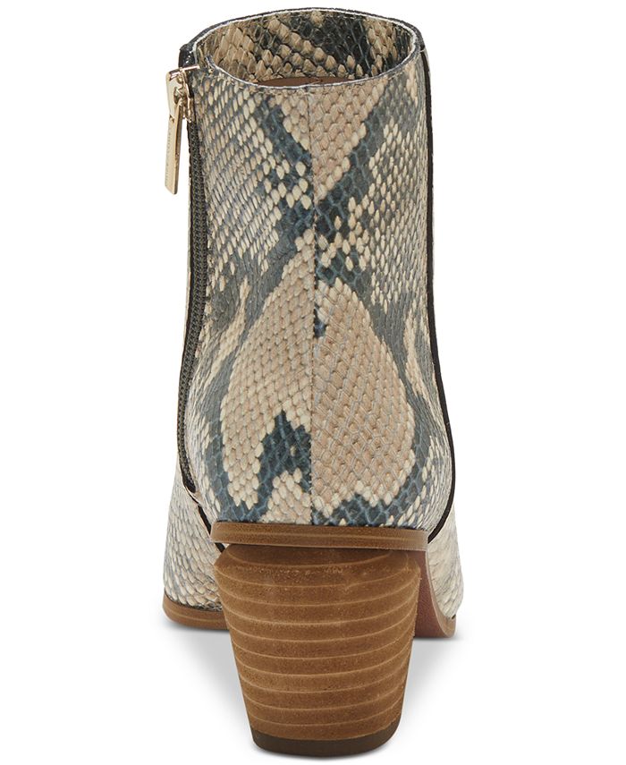 vince camuto women's grasem stacked heel booties