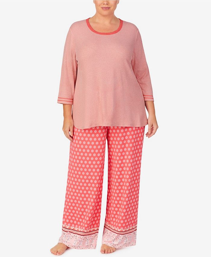 Ellen Tracy Women's Plus Size Palazzo Pajama Set - Macy's