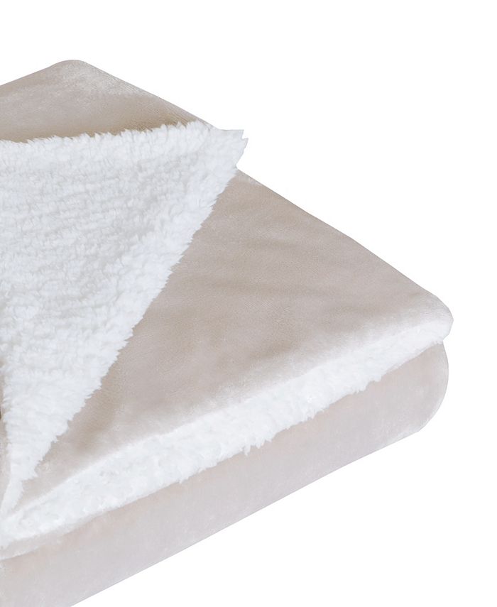 DreamLab Soft Sherpa Reversible 15lb Weighted Blanket with Washable