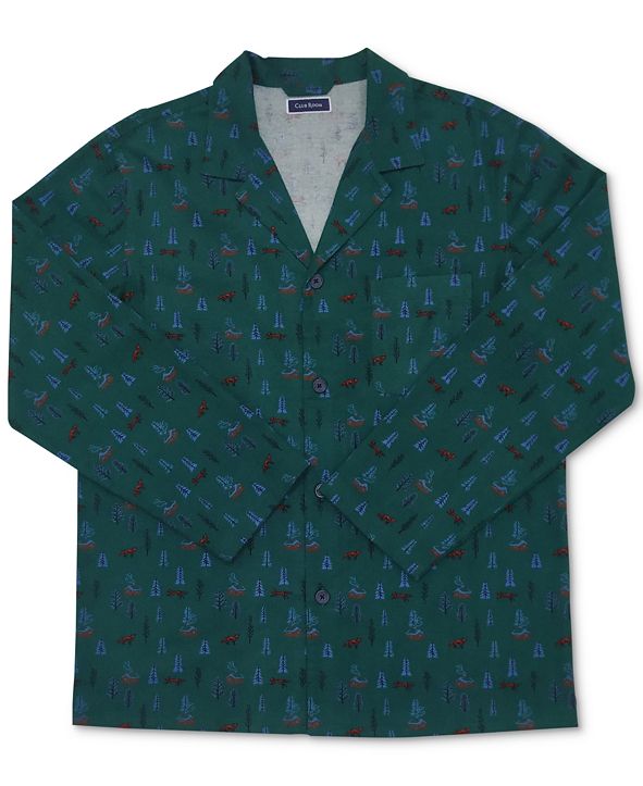 Club Room Men's Cotton Flannel Pajama Set, Created for Macy's & Reviews