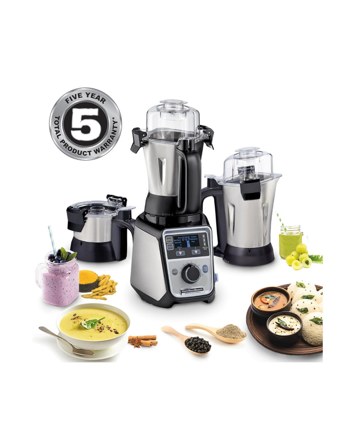 Hamilton Beach Professional 2.2 Hp 120V Juicer Mixer Grinder - 58770