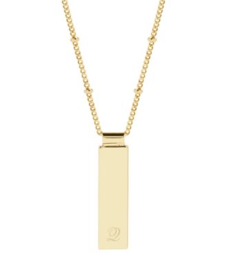 Maisie Initial Gold-Plated Pendant Necklace