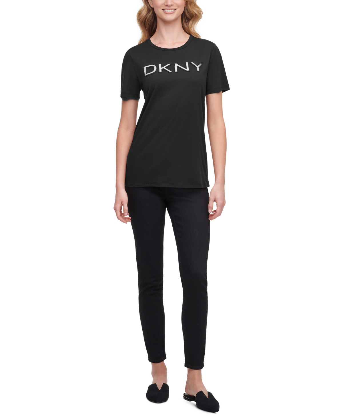 Dkny Glitter Logo T-Shirt