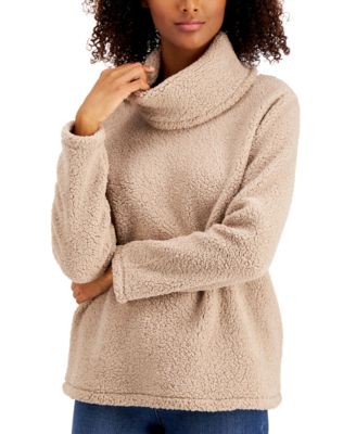 petite sherpa pullover