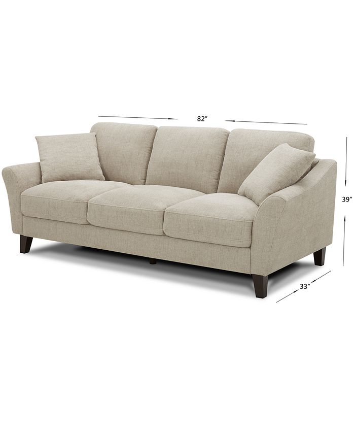 Furniture CLOSEOUT! Lylie 82" Fabric Sofa, Created for Macy's & Reviews