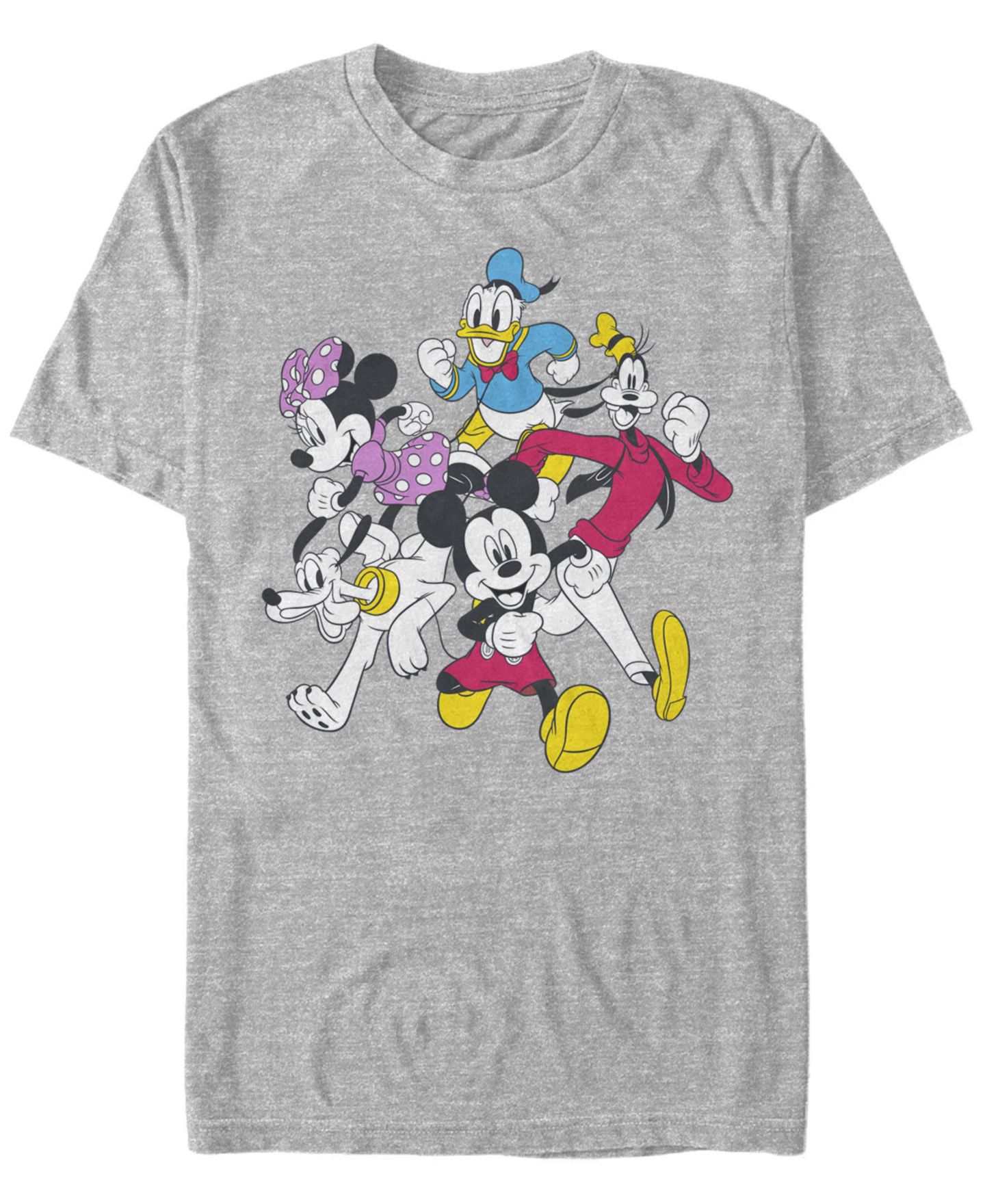 Мужская футболка Fifth Sun Mickey And Friends Short Sleeve, цвет: Меланжевый серый — фото 1