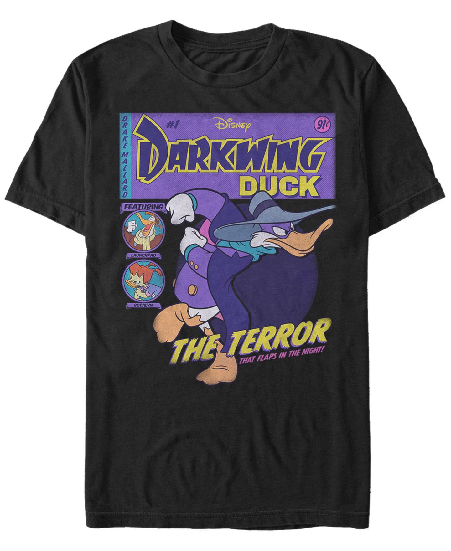 Мужская футболка Fifth Sun Darkwing Comic Short Sleeve, цвет: Чёрный — фото 1