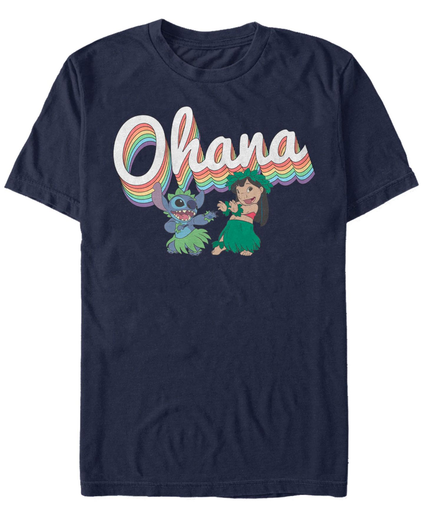 Мужская футболка Fifth Sun Rainbow Ohana Short Sleeve, цвет: Тёмно-синий — фото 1