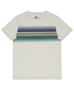 image of Epic Threads Big Boys Short Sleeve Crew Neck Gradient Striped T-Shirt